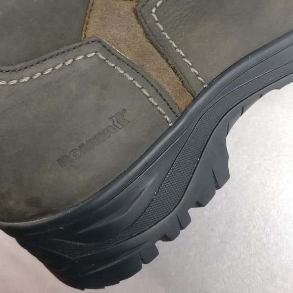 Weatherproof Leather boot with Winter Ice grip Lugged sole men10us/43eu=Wmns11.5 - Picture 4 of 10